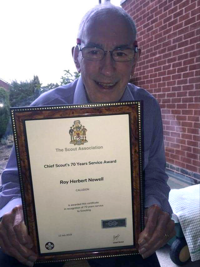 Roy receives award for 70 Years
